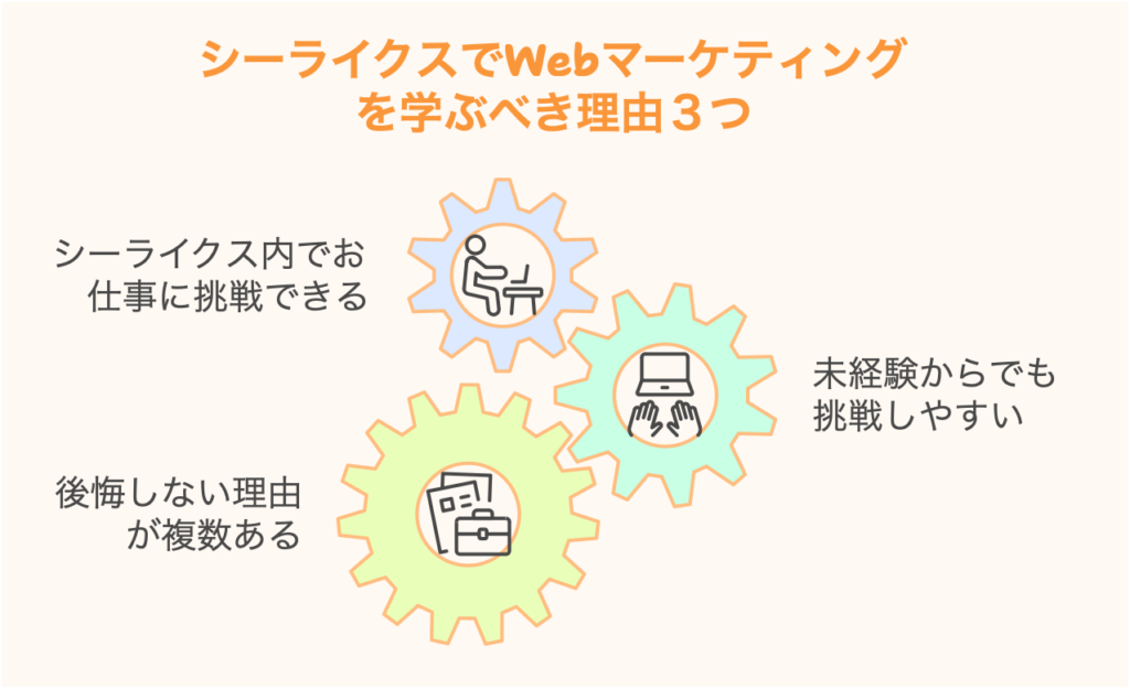 シーライクスでWebマーケティングを学ぶべき理由３つ