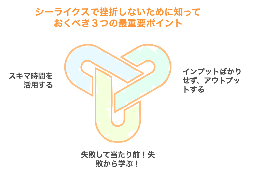 シーライクスで挫折しないために知っておくべき３つの最重要ポイント！