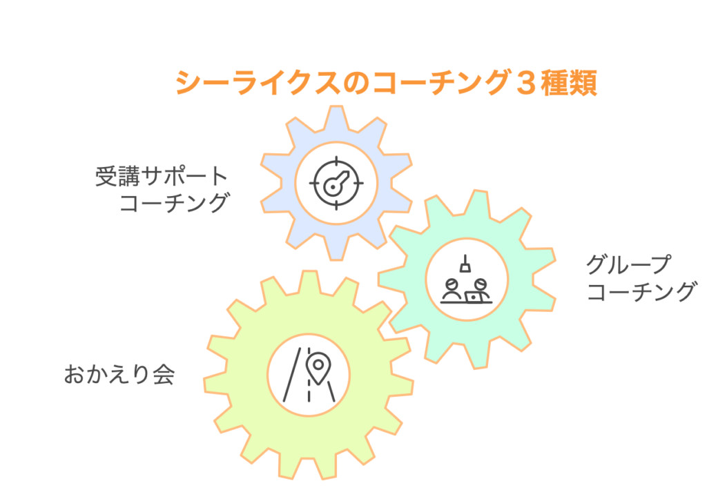 シーライクスのコーチング３種類