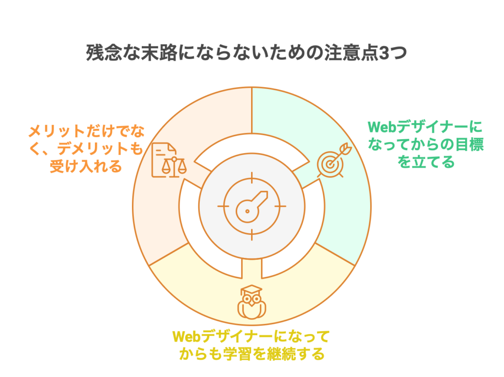 【Webデザイナー】残念な末路にならないための注意点3つ!