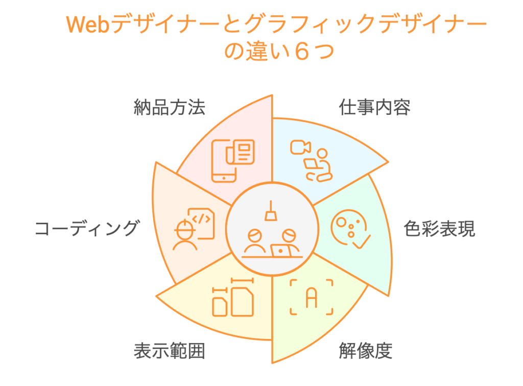 Webデザイナーとグラフィックデザイナーの違い６つ